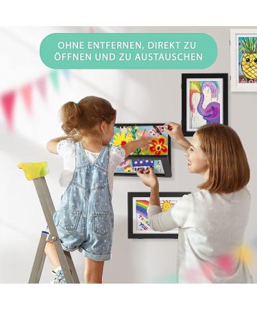 Nibser Front Opening Picture Frames for Children's Drawings | Fillable Kids Art Frames - International Shipping - Buy Online on GoSupps.com