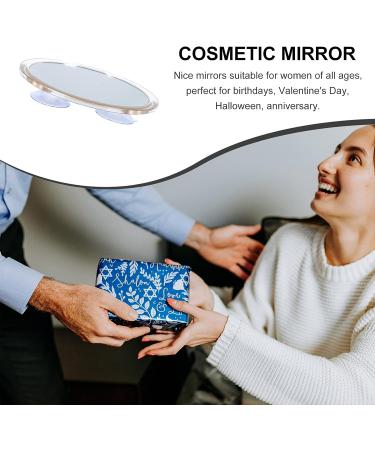 FOMIYES 5X Magnifying Travel Makeup Mirror with Suction Cup | Anti-Mist 5.74in HD Wall Round Mirror | Portable Bathroom Shaving Makeup Mirror - Buy Online on GoSupps.com