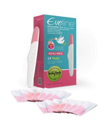 Eveline Digital Ovulation Test - 14 Fertility Test Strips Refill Pack for Ovulation Predictor Kit - FDA Listed for 99% Accuracy 14 Refill Pack