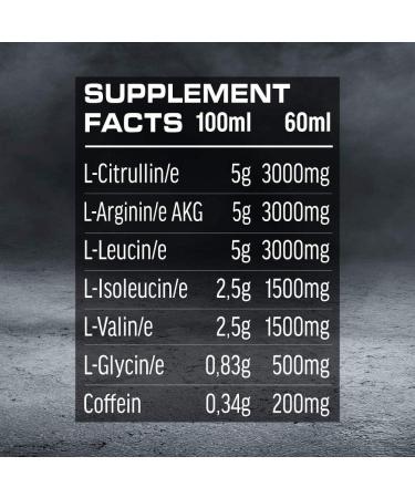 All Stars Raw Intensity Booster Shot Tropical - Pre-Workout Amino Acid & Caffeine Energy Drink | Low Sugar BCAA Shots | 960 ml - Buy Online on GoSupps.com