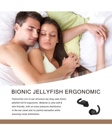 Soft Silicone Reusable Noise Cancelling Ear Plugs for Sleeping - 2 Pairs Black - Buy Online on GoSupps.com