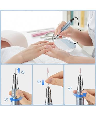 Madenia Electric Nail Master TouchPro 35000 RPM - Professional Nail File Set for Manicure & Pedicure with HD Display & 6 Bits - Ideal for Art Nails - International Shipping Available - Buy Online on GoSupps.com