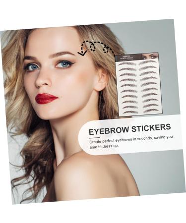 FOMIYES 54 Sheets Waterproof Eyebrow Stickers Make up Kit Natural Eyebrow Stickers False Eyebrows Cosmetics - Buy Online on GoSupps.com