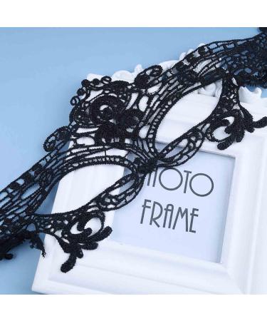 Gothic Black Lace Eye Cover - Adjustable Masquerade Accessory for Women | Halloween & Carnival Costume Decoration - Buy Online on GoSupps.com