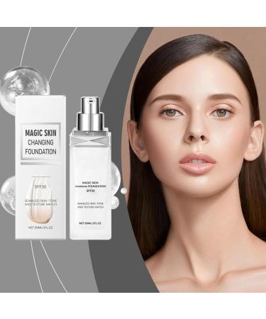  Opilroyn Color-adapting foundation foundation adapted to natural skin tone SPF 30 moisturizing cream with a natural luminous face base for women lightweight for daily use - Buy Online on GoSupps.com