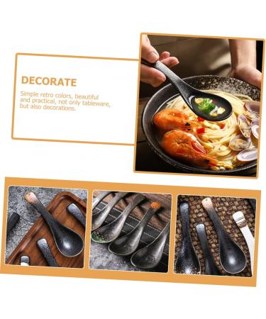 Zerodeko 16 Pcs Spoon Japanese Tools Ramen Noodles Bulk Japanese Ramen Stuffed Animal Net or Hammock Chinese Noodles Asian Noodles Japanese Food Appetizers Tableware Jajang Noodles Ceramics - Buy Online on GoSupps.com