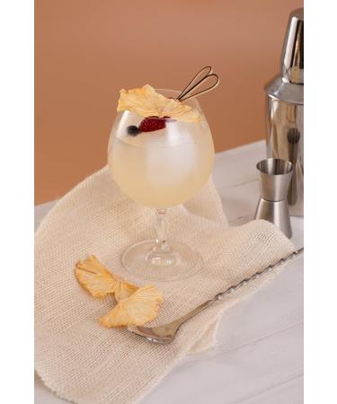 Organic Dried Pineapple 100% Natural Dried Fruits without Additives for Cocktail Infusions Edible Decorations Pineapple Chips - 65/70 Slices of Natural Pineapple 270GR - Buy Online on GoSupps.com