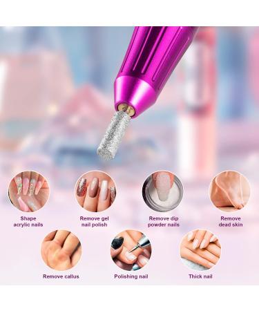 Portable Electric Nail Drill Compact Electrical Professional Nail File Kit for Acrylic Gel Nails Manicure Pedicure Polishing Shape Tools Design for Home Salon Use - Buy Online on GoSupps.com