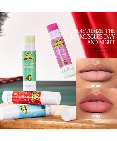 Fruit Infused Lip Balm Holiday Gift Set 6 Pieces Hydrating Formula with Strawberry Coconut Multicolor One Size One Size Multicolor - Buy Online on GoSupps.com