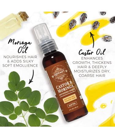 Qhemet Biologics Soften & Hydrate Duo: Castor & Moringa Serum + Amla & Olive Cream - 4C Hair Moisturizer & Softening Serum Set - Buy Online on GoSupps.com