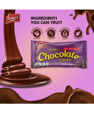 Lieber's Real Semi Sweet Mini Chocolate Chips 9 Oz (Pack of 3) - Certified Kosher Baking Chips for Cookies, Cakes, Muffins and More - Buy Online on GoSupps.com