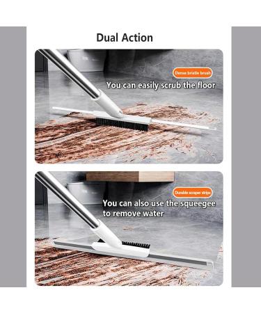 RRRYYYZZ Silicone Brooms for Floor Cleaning Multifunction with 49 Long Handle Squeegee for Floor Squeegee for Floor Cleans Glass Fine Dust Hair Liquids - Buy Online on GoSupps.com