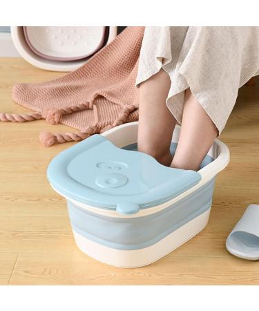 Jeanoko 1pcs Bassin de Bain Pied Pliable pour Les Pieds de Trempage Baignoire de Trempage Pliable avec des Points D'acup Concerts et Poign es de Massage Spa Pied Portable Bleu - Buy Online on GoSupps.com