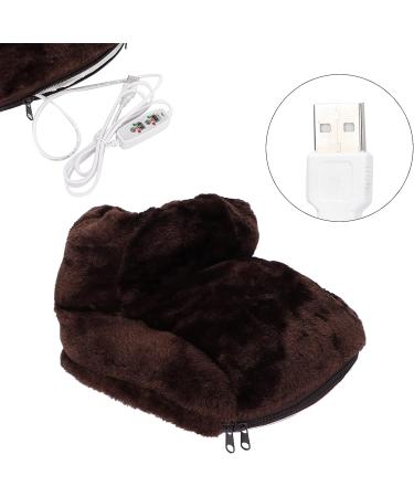 Natudeco USB Electrical Heating Shoes & Foot Soles Massage Device | Relax & Relieve Tension | Ideal for Home & Office - Buy Online on GoSupps.com