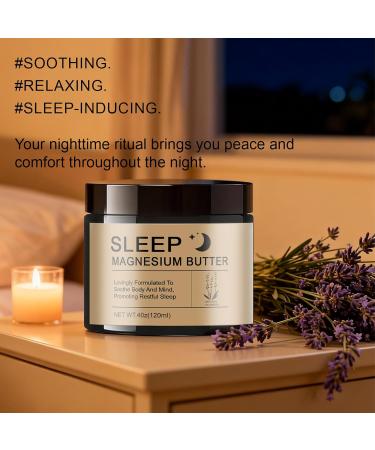 WOJJ Magnesium Body Butter with Lavender - Moisturizing Cream with Shea & Mango Butter Arnica for Legs and Feet Lightweight & Non-Greasy Calming Lavender Scent 4oz (1) - Buy Online on GoSupps.com