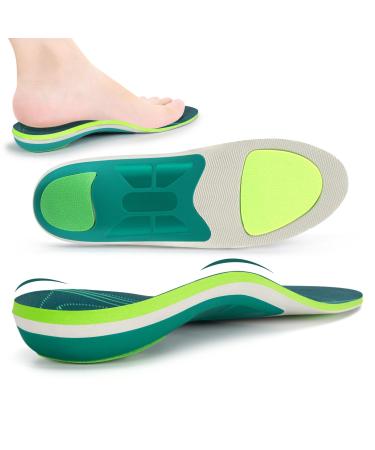 Ifitna strong foot vault support sports work comfort crashing soles for shock absorption operations for running shoes work boots sneakers unisex (size: EU40-41 length: 26cm green) EU40-41 (26cm)