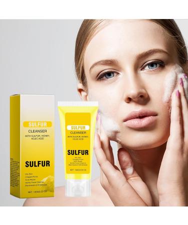 Natural Sulfur Facial Cleanser Sulfur Cleanser Sulfur Face & Body Wash Sulfur Face Wash Sulfur Face Foaming Cleanser Sulfur Facial Cleanser Exfoliating Facial Cleanser - Buy Online on GoSupps.com