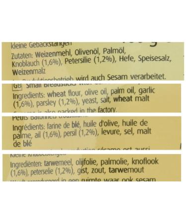 Grissini Piccoli Garlic & Parsley - 100g | Authentic Italian Breadsticks | Buy Internationally - Buy Online on GoSupps.com