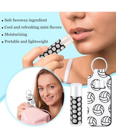 18 Sets Natural Bulk Lip Balm & Moisturizing Lipstick Keychain Holders - Perfect Gift for Teens & Adults | Sports Party Supply (Volleyball - Buy Online on GoSupps.com