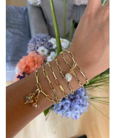 ALEXCRAFT 12ft 14K Gold Plated Paperclip Chain Link Necklace Bulk - 4x10mm - DIY Jewelry Making - Buy Online on GoSupps.com