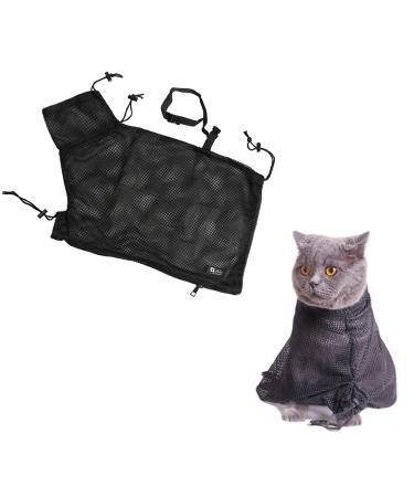Healthman YEE Cat Glooming Bag For Cat Bathing Nail Cutting and Restraint Anti-Bite & Anti Scratch Cat Shower Bag Adjustable Multifunctional Breathable Restraint Cat Bag