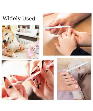 Professional Double-Sided Glass Nail File & Skin Remover Tool - 2 Pieces (Blue & Pink) for Perfect Manicure - Buy Online on GoSupps.com
