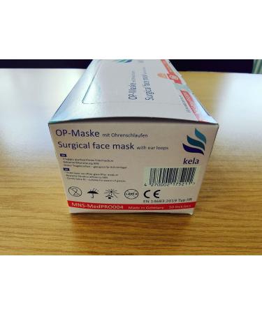 Kela OP Mask - 100x Pink Medical Masks | Made in Germany | Oeko-Tex Standard | Premium Respiratory Protection Masks - MNS Type IIR Disposable Masks 100 Pack - Buy Online on GoSupps.com