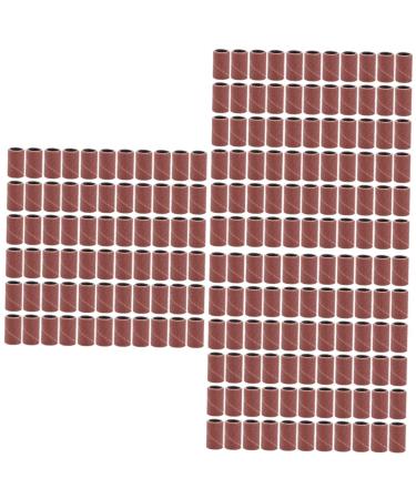 FOMIYES 300 Pcs Cylindrical Polishing Nail Drill Sanding Bands Grinding Polisher Ceramic Tools Ceramic Nail Drill Sanding Ring Bands Sanding Bands for Nail Drill Bits Medium Grinding Head mediumx3pcs As Shownx3pcs
