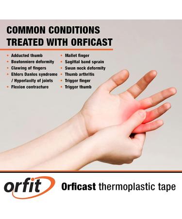 Orficast Easy-Form Splinting Tape for Trigger Finger & Thumb Pain Relief - 1 x 9 Blue Roll - Buy Online on GoSupps.com