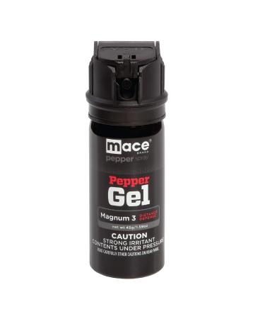 Mace Brand Pepper Gel, Magnum 3, Magnum 4, Magnum 9, or Night Defender with LED Light, Black Magnum 3 (45g)