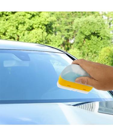 Glass Cleaning Board Effective Automotive Oil Film Cleaning Brush Universal Glass Cleaning Wipe Board Versatile Glass Coating Board for Windshield to Improve Clarity and Visibility CA(Style 1)