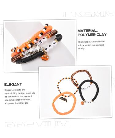 COHEALI 1 Set Bracelets Aesthetic Halloween Bead Bracelets Elastic Bracelet Charm Bracelets Decorative Beaded Bracelet Beads Bracelet for Women Wrist Decor Miss Polymer Clay Letter Jewelry - Buy Online on GoSupps.com