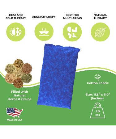 Nature Creation Reusable Microwave Heat Pad for Neck and Shoulders - Hot/Cold Compress for Cramps - Blue Marble 1 Pack - Buy Online on GoSupps.com