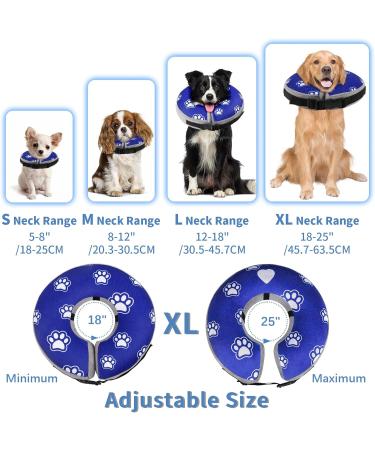 FWLWTWSS Inflatable Protective Dog Collar - Adjustable Buckle for Recovery | XL Neck 45.7cm-63.5cm - Comfortable & Leak-proof Design - Buy Online on GoSupps.com