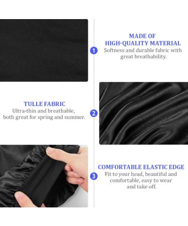 2 Pack Satin Bonnet Sleep Cap for Women - Night Sleep Caps for Comfortable Hair Care | Ideal Sleeping Headwear - Buy Online on GoSupps.com