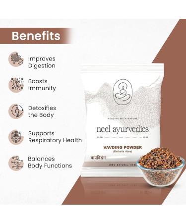 Neel Ayurvrdics Rood Vavding PoederVayu Vidanga Churna 300 GM - Buy Online on GoSupps.com
