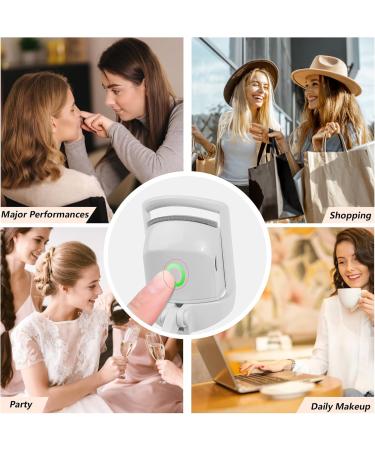 Dust2oasis Heated Eyelash Curlers Rapid Heated Lash Curler Quick Natural Curling for Long Lasting with Sensing Heating Silicone Pad-4 - Buy Online on GoSupps.com