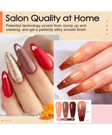 Lavender Violets Dip Powder Nail Kit 30 Colors Morandi Misty Glitter Skin Nude Gold Brown Sage Green Acrylic Liquid Set Base Top Coat Activator Brush Saver with Sticker Manicure Starter B704 - Buy Online on GoSupps.com