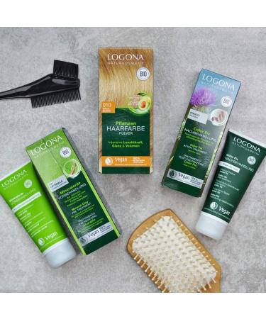 Logona Natural Cosmetics Mineral Salery Prohery for Vegan Plant Hair Colors - 100 ml (1 Pack) - Eco-Friendly Hair Coloring Preparation - Buy Online on GoSupps.com