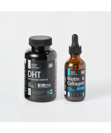 RAW SCIENCE Healthy Strong Hair Vitamins with Biotin, Collagen, Keratin & DHT Blocker - 30000mcg, 2oz - 60 Capsules - Buy Online on GoSupps.com