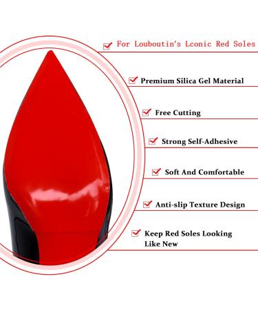 Red Bottom Shoe Sole Protector for Christian Louboutin | Heel Grip & Metatarsal Pads for Women | 4 Pairs of Large Shoe Pads - Buy Online on GoSupps.com