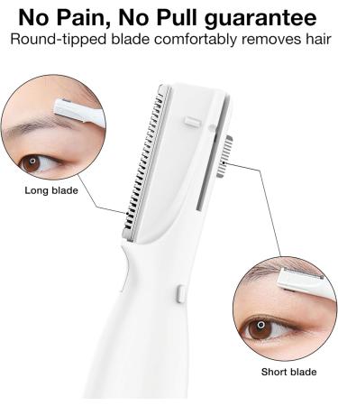 Precision Eyebrow & Facial Trimmer for Women - No Cutting Risk | Mini Electric Shaving Tool - Buy Online on GoSupps.com