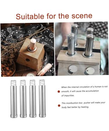 JECOMPRIS 18 Pcs Moxa Pusher Tool Set | Stainless Steel Heater for Acupuncture & Herbal Therapy - International Shipping Available - Buy Online on GoSupps.com