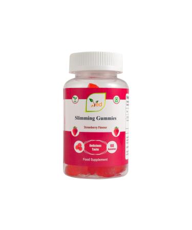 Ved SLM Chews Slimming Gummies Strawberry Flavor Garcinia Cambogia with Green Coffee Extract Gummies Vegan Supplement for Men and Women 60 Chews 30 Day Supply
