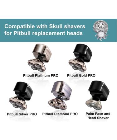 12pcs Shaver Replacement Heads for Pitbull Gold Pro & Platinum Pro Shavers - Buy Online on GoSupps.com