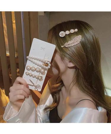 Agirlvct Pearl Hair Clips Set - Elegant Hair Barrettes & Accessories for Women and Girls (6 PCS) - Buy Online on GoSupps.com