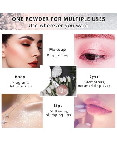 Ganbaro Glitter Powder Spray - High Gloss Highlighter for Hair, Face & Body (#3) - Buy Online on GoSupps.com