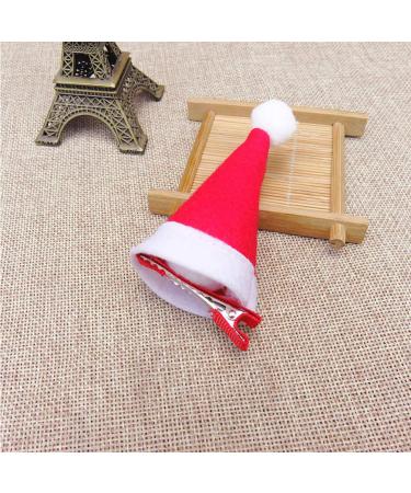 Lurrose Christmas Hat & Hair Clip - Festive Barrette Ornaments for Women | Perfect Christmas Party Accessories - Buy Online on GoSupps.com