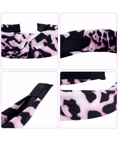 Deviegath 12 Pack Knotted Headbands for Women - Leopard Print & Solid Color Fashion Turban Hair Hoops - Buy Online on GoSupps.com