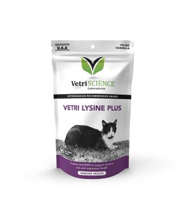 VetriScience Laboratories - Vetri Lysine Plus, Immune Support Supplement for Cats 90 Count